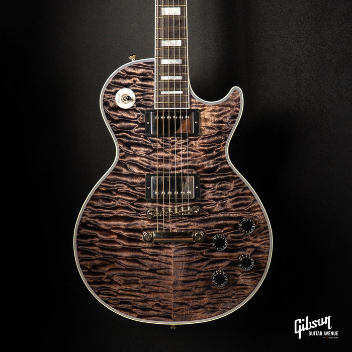GIBSON JO BRANKO SELECT MADE TO MEASURE LES PAUL CUSTOM 7A QUILT TOP - V3 NECK - COBRA - TV WHITE BACK W/STINGER GLOSS NH