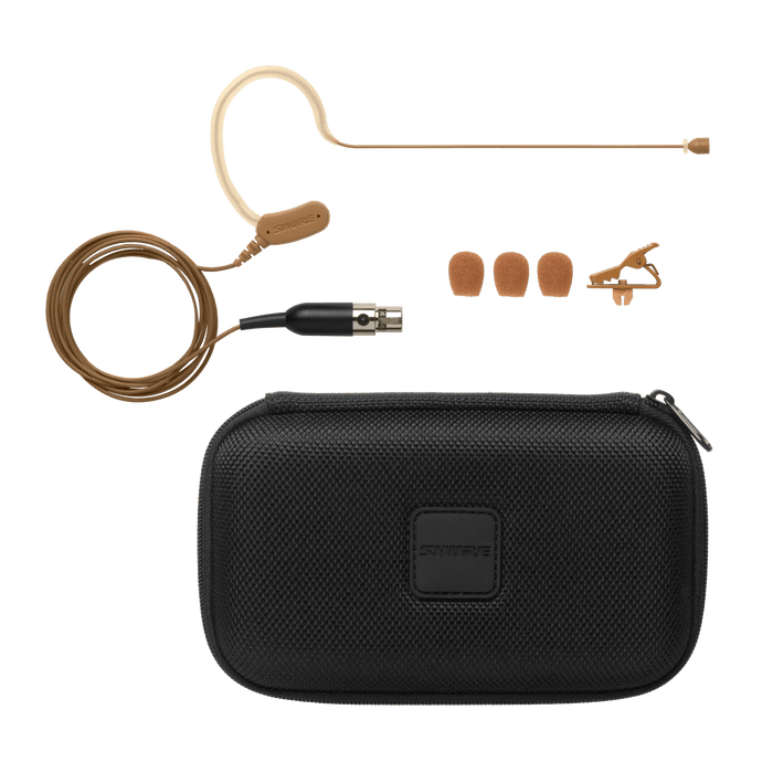 Shure MX153C/O Omnidirectional Earset Microphone for Shure Wireless - Cocoa