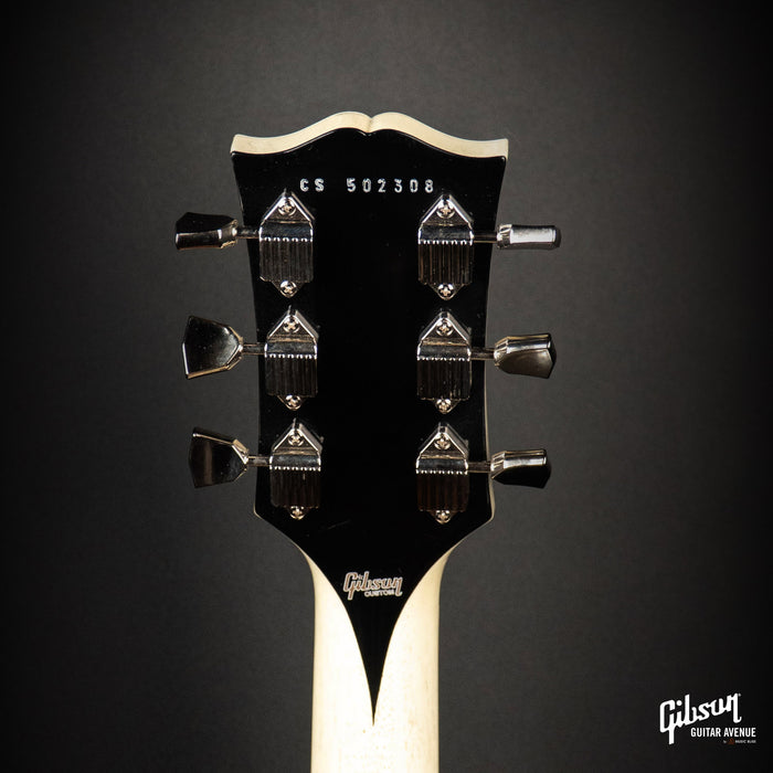 GIBSON JO BRANKO SELECT MADE TO MEASURE LES PAUL CUSTOM 7A QUILT TOP - V3 NECK - COBRA - TV WHITE BACK W/STINGER GLOSS NH