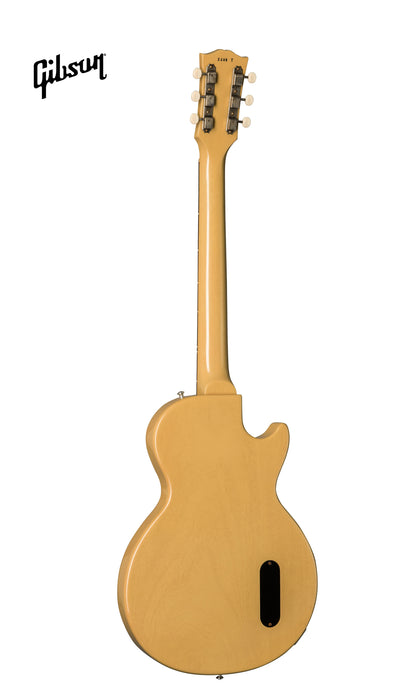 GIBSON 1957 LES PAUL JUNIOR SINGLE CUT REISSUE VOS LEFT-HANDED ELECTRIC GUITAR - TV YELLOW - Music Bliss Malaysia