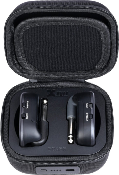 Xvive AC58 5.8GHz Guitar Wireless System with BCA58 Charging Case Bundle [Hard Travel Case Included]