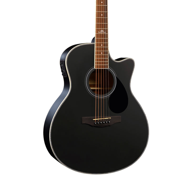 KEPMA A1CEPRO Grand Auditorium Acoustic Guitar with K-1 Pickup - Black