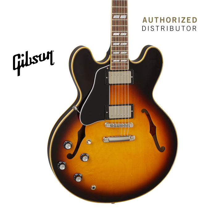 GIBSON ES-345 LEFT-HANDED SEMI-HOLLOWBODY ELECTRIC GUITAR - VINTAGE BURST - Music Bliss Malaysia