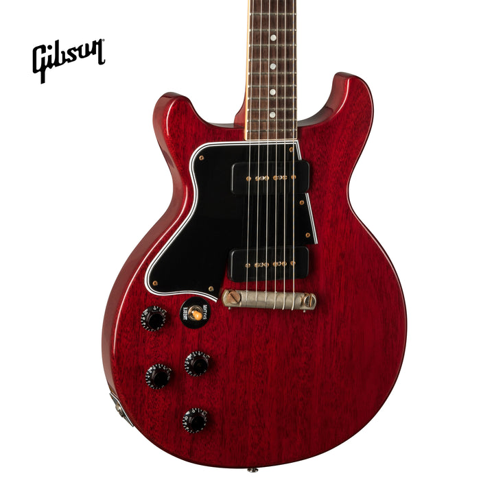 GIBSON 1960 LES PAUL SPECIAL DOUBLE CUT REISSUE VOS LEFT-HANDED ELECTRIC GUITAR - CHERRY RED - Music Bliss Malaysia