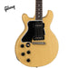 GIBSON 1960 LES PAUL SPECIAL DOUBLE CUT REISSUE VOS LEFT-HANDED ELECTRIC GUITAR - TV YELLOW - Music Bliss Malaysia