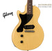 GIBSON 1957 LES PAUL JUNIOR SINGLE CUT REISSUE VOS LEFT-HANDED ELECTRIC GUITAR - TV YELLOW - Music Bliss Malaysia