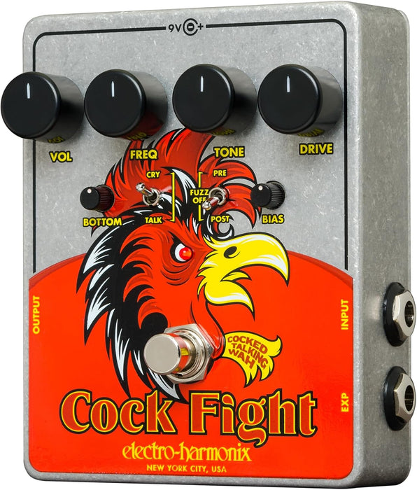 Electro Harmonix Cock Fight Cocked Talking Wah and Fuzz Pedal