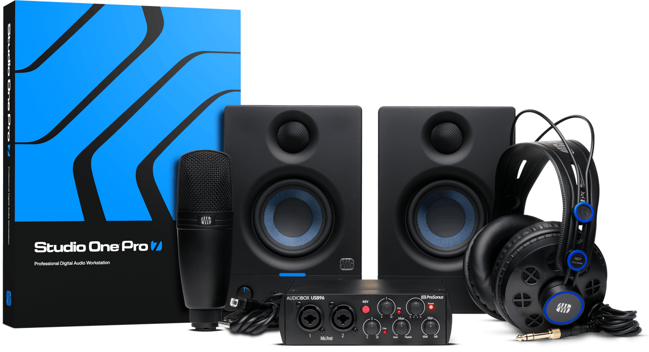 PreSonus AudioBox USB 96 Complete Bundle with Studio One Pro Software