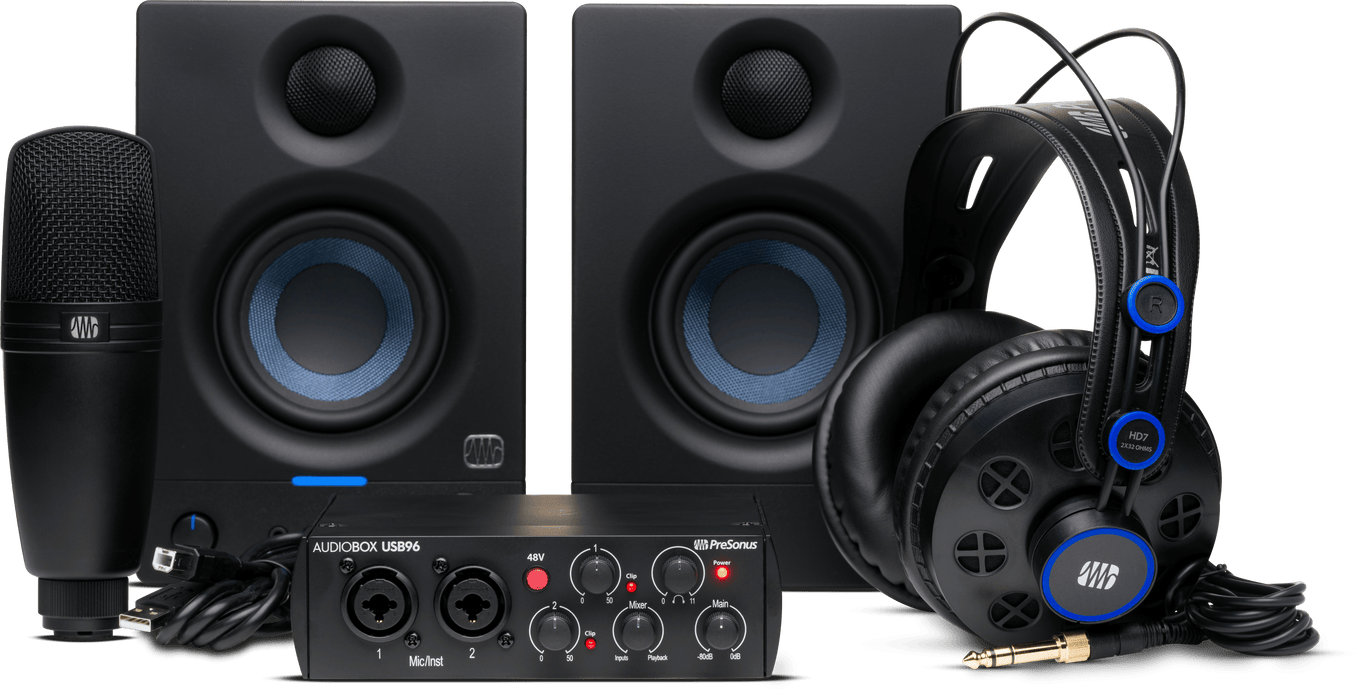 PreSonus AudioBox USB 96 Complete Bundle with Studio One Pro Software ...