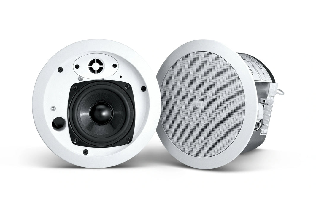 JBL Control 24CT MicroPlus 4.5" 2-Way 25W 70V/100V Ceiling Speaker - Pair - White