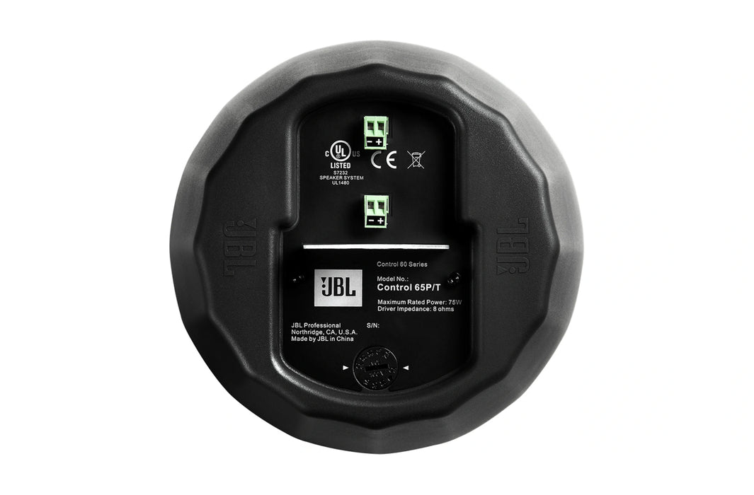 JBL Control 65P/T Compact Full-RangePendant Speaker - Pair - Black