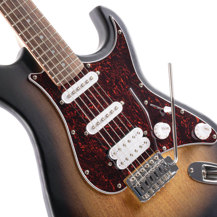 Cort G110 Electric Guitar with Bag - Open Pore Sunburst