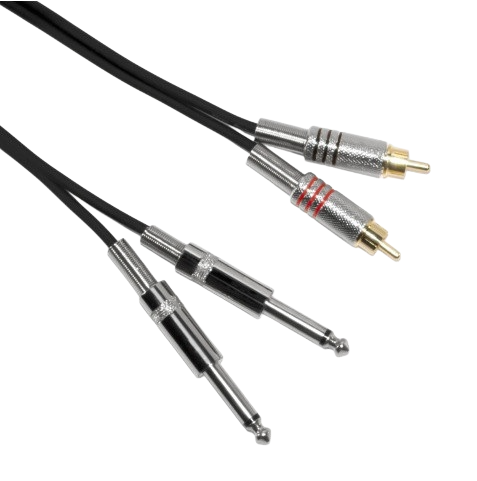 Bespeco BSY2JR300 – 3 Metres (2x 1/4″ Mono Jack – 2x RCA Male) Interlink Cable