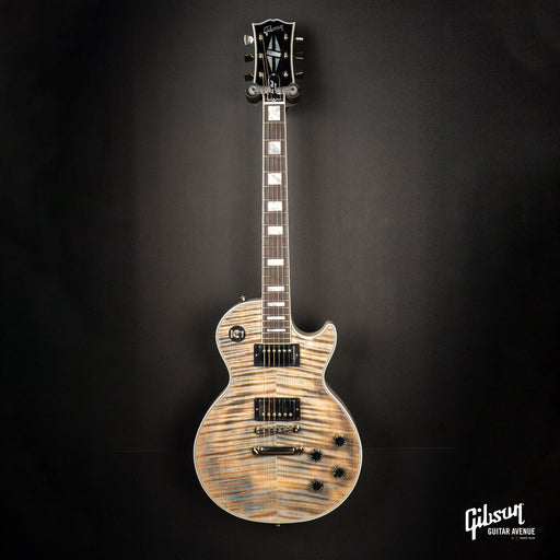 GIBSON JO BRANKO SELECT MADE TO MEASURE LES PAUL CUSTOM FIGURED TOP - V3 NECK - BLUE DENIM - TV WHITE BACK W/STINGER GLOSS NH