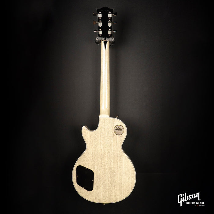 GIBSON JO BRANKO SELECT MADE TO MEASURE LES PAUL CUSTOM FIGURED TOP - V3 NECK - BLUE DENIM - TV WHITE BACK W/STINGER GLOSS NH