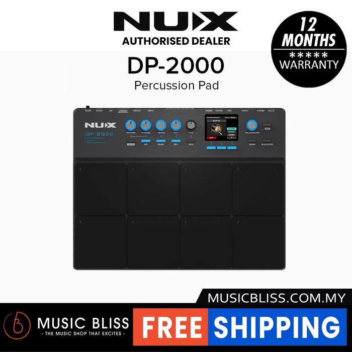 NUX DP-2000 8 Velocity Sensitive Percussion Pad And Digital Drum Kit