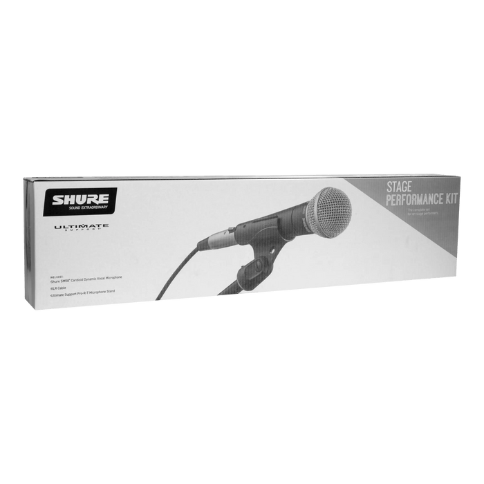 Shure SM58-CN BTS Stage Performance Bundle with SM58 Microphone, Mic Stand and Cable