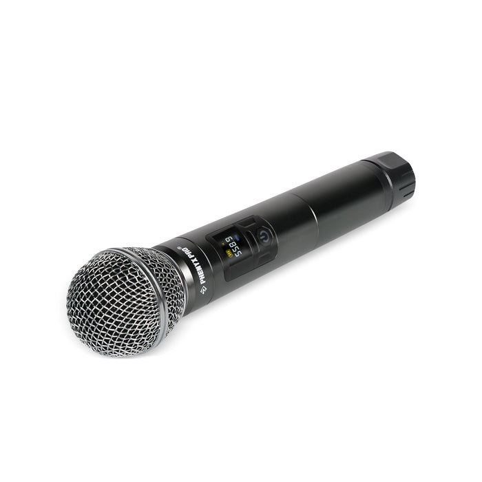 Phenyx Pro Best Budget Wireless PTU-52-1H1B Dual Wireless Microphone System - 30 Adjustable Frequency