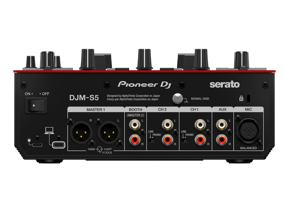 Pioneer DJ DJM-S5 2-channel Mixer for Serato DJ