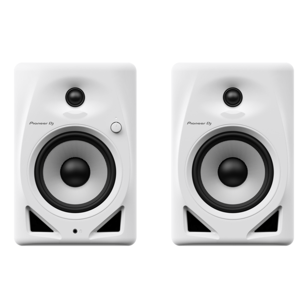 Pioneer DJ DM-50D 5-inch Active Monitor Speaker, White - Pair