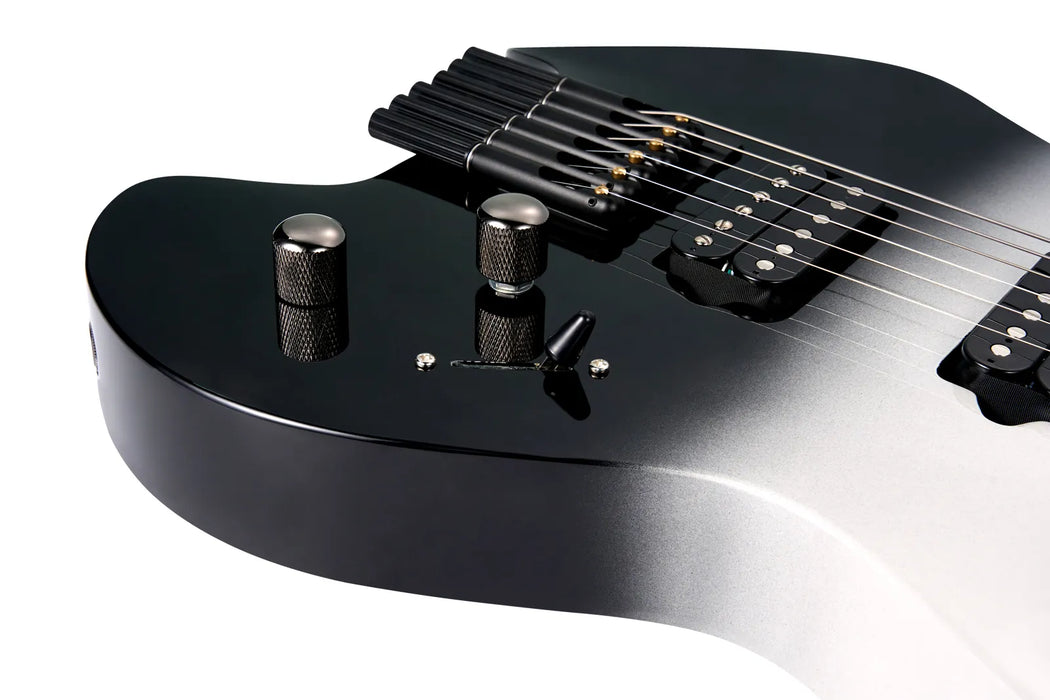 Mooer MHL50 Headless Electric Guitar - Black White Gradient