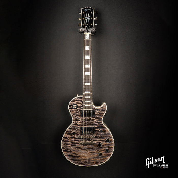 GIBSON JO BRANKO SELECT MADE TO MEASURE LES PAUL CUSTOMS 7A QUILT TOP - V3 NECK - FADED TRANS BLACK BURST - TV WHITE BACK W/STINGER GLOSS NH
