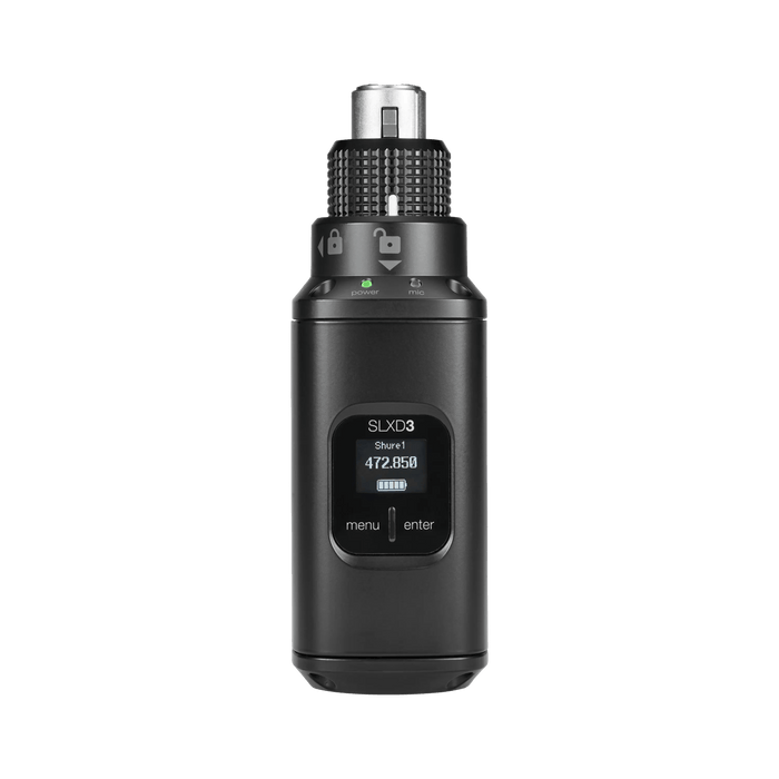 Shure SLXD3 Plug-On Digital Wireless Transmitter With XLR Connector