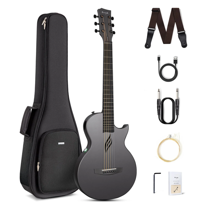 Enya Nova Go Guitar SP1 Carbon Fiber Acoustic-Electric Guitar - Black