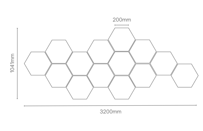 Mukava Hexa Nest Flexi Acoustic Panel