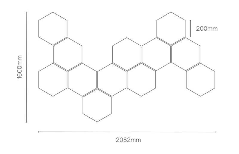 Mukava Hexa Wave Flexi Acoustic Panel
