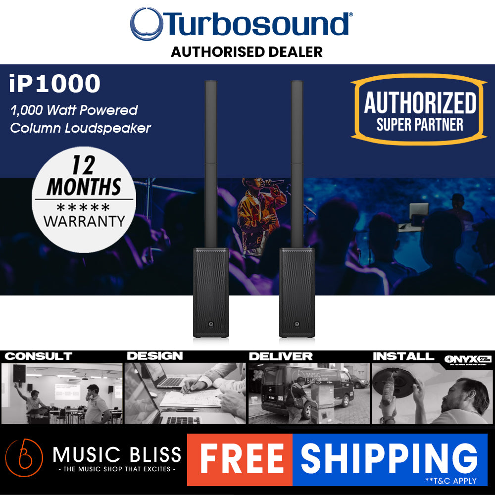 Turbosound iP1000 V2 1000W Powered Column Loudspeaker