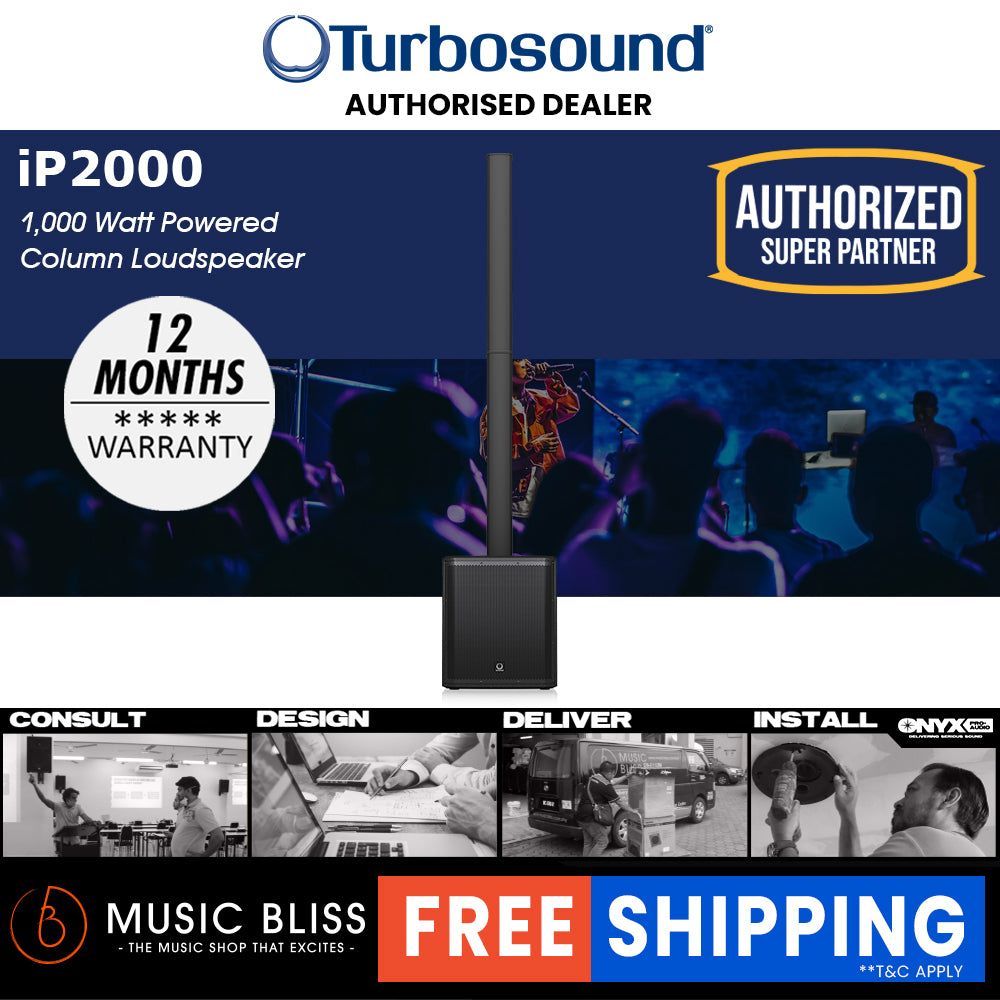 Turbosound iNSPIRE iP2000 V2 1000W 2-channel Portable Column PA System