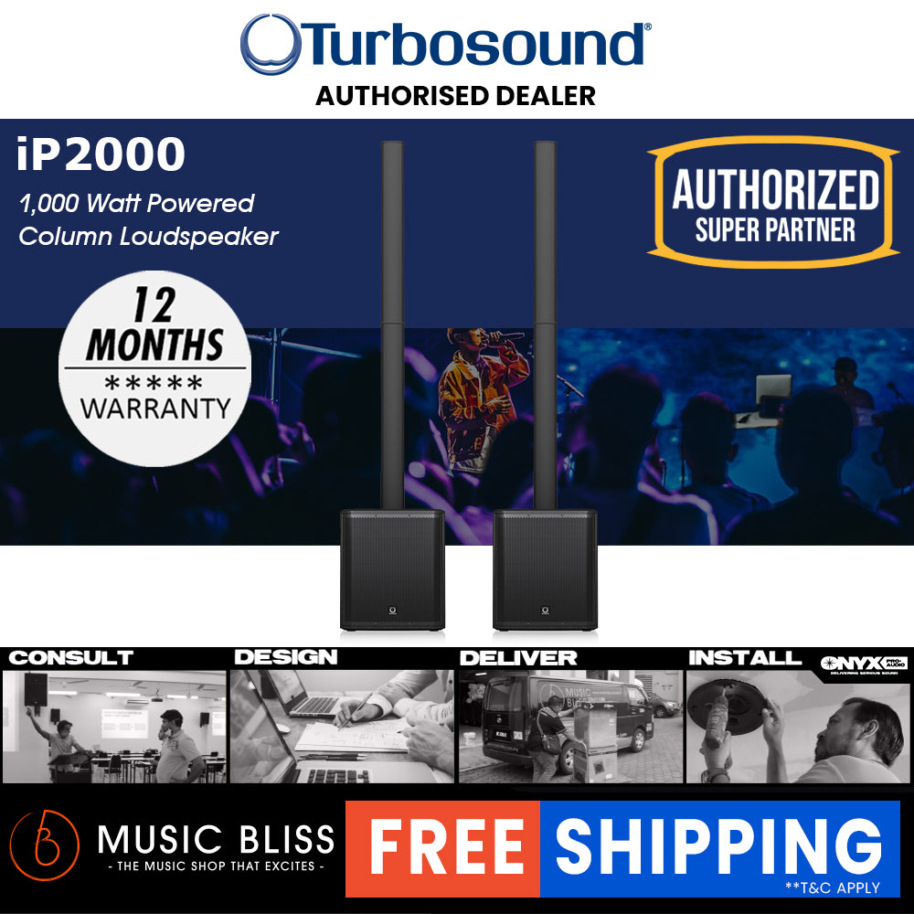 Turbosound iNSPIRE iP2000 V2 1000W 2-channel Portable Column PA System