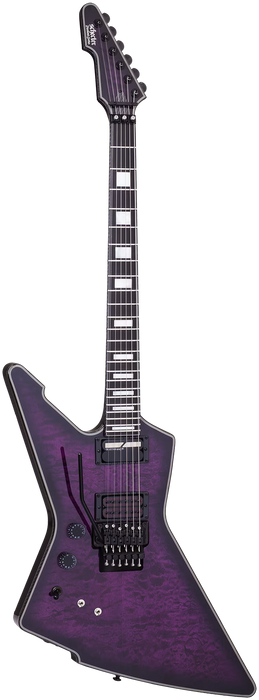 Schecter E-1 FR-S  Left-Handed Electric Guitar - Trans Purple Burst
