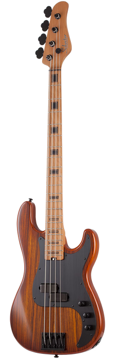 Schecter P-4 Exotic Electric Bass Guitar - Faded Vintage Sunburst