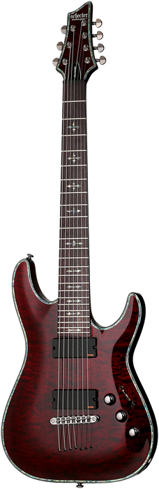 Schecter Hellraiser C-7 Electric Guitar - Black Cherry