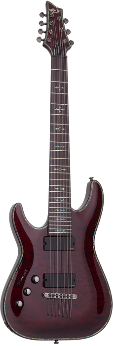 Schecter Hellraiser C-7 Left-Handed Electric Guitar - Black Cherry