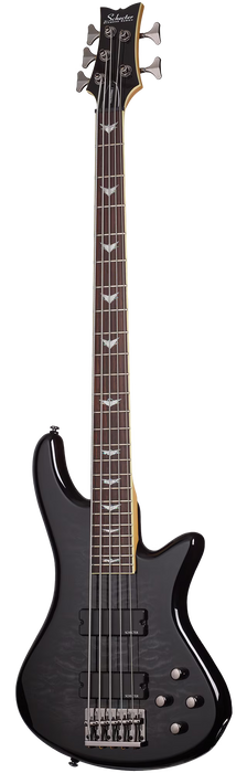 Schecter Stiletto Extreme-5 Electric Bass Guitar - See-Thru Black