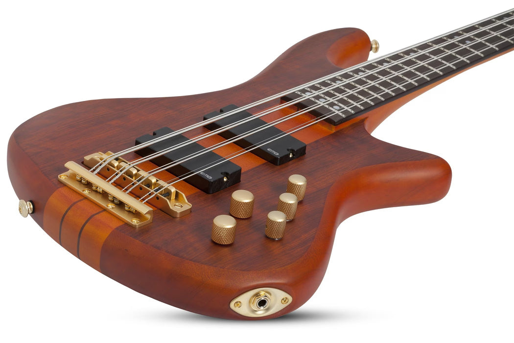 Schecter Stiletto Studio-8 Electric Bass Guitar - Honey Satin