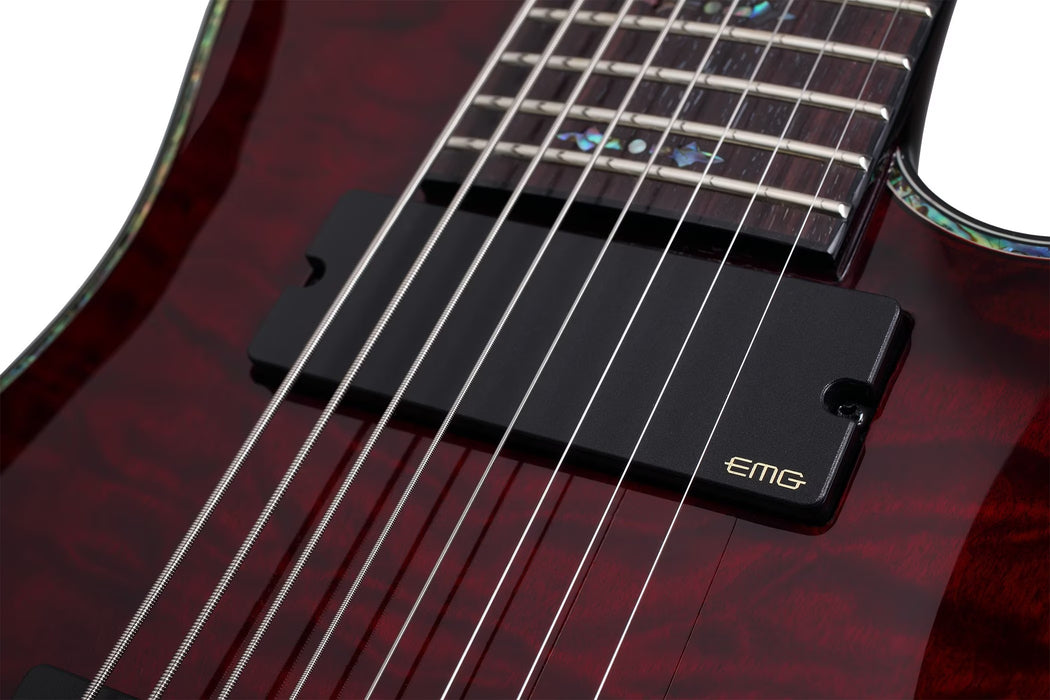 Schecter Hellraiser C-8 Electric Guitar - Black Cherry