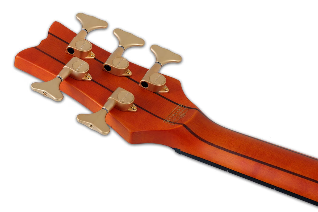 Schecter Stiletto Studio-5 Left-Handed Electric Bass Guitar - Honey Satin