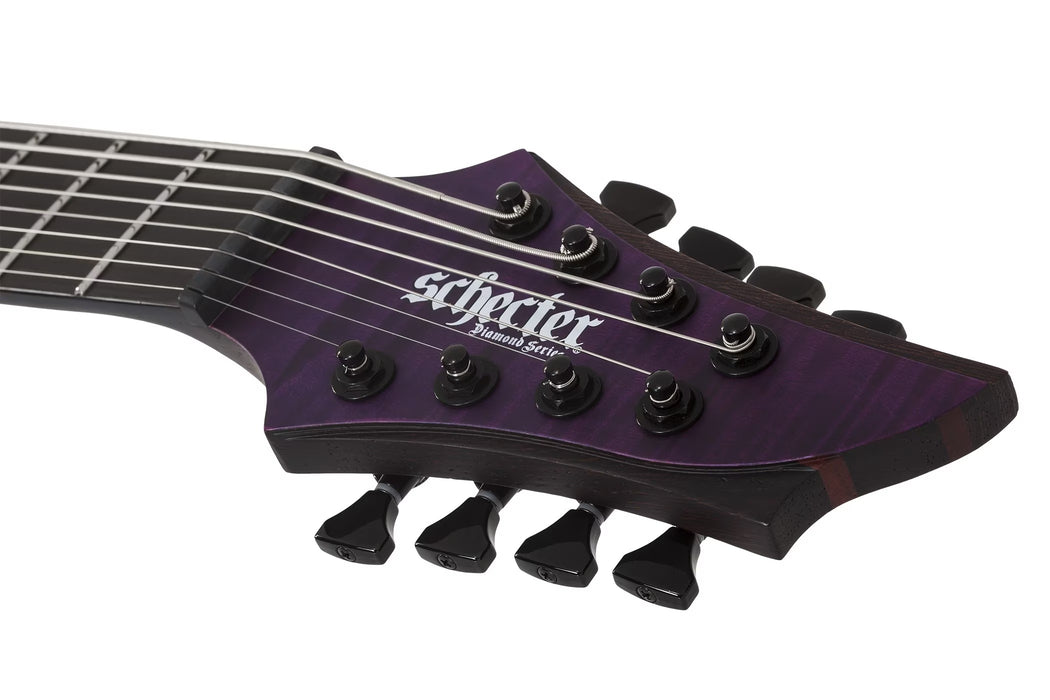 Schecter John Browne Tao-8 Electric Guitar - Satin Trans Purple
