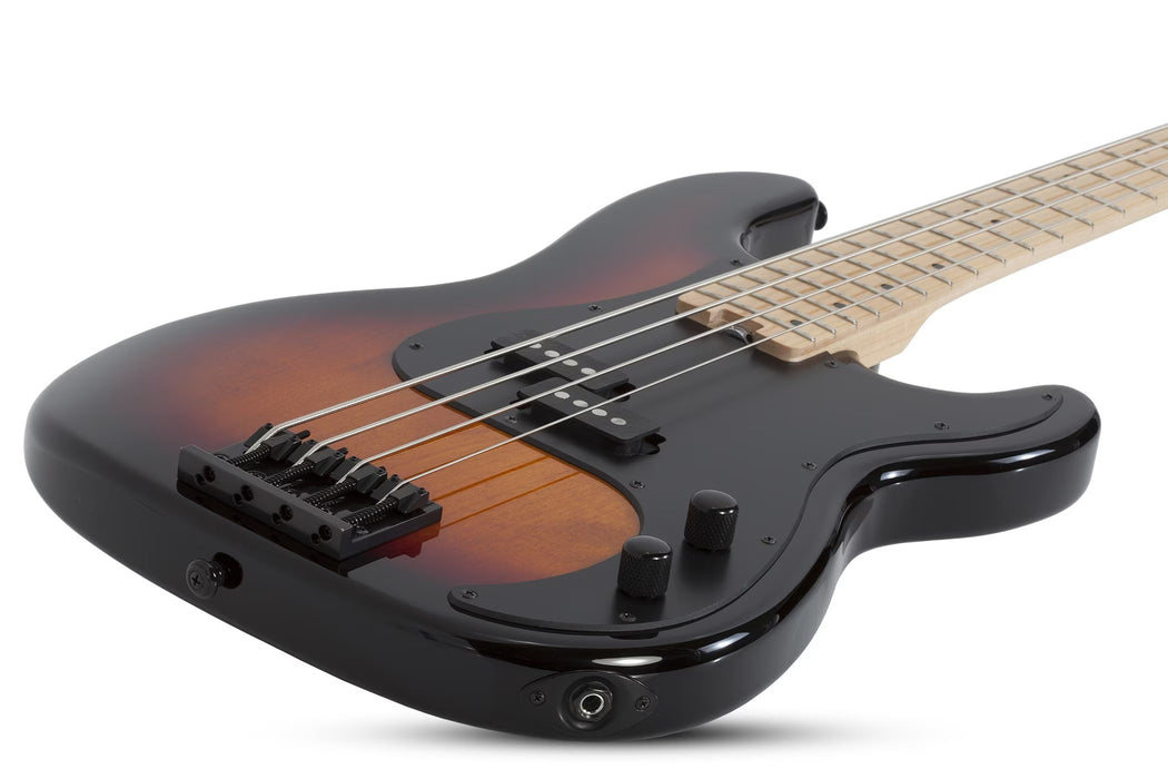 Schecter P-4 Electric Bass Guitar - 3-Tone Sunburst