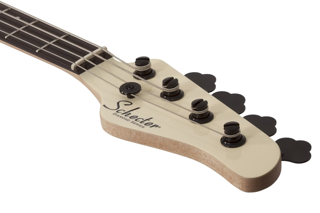 Schecter P-4 Electric Bass Guitar - Ivory