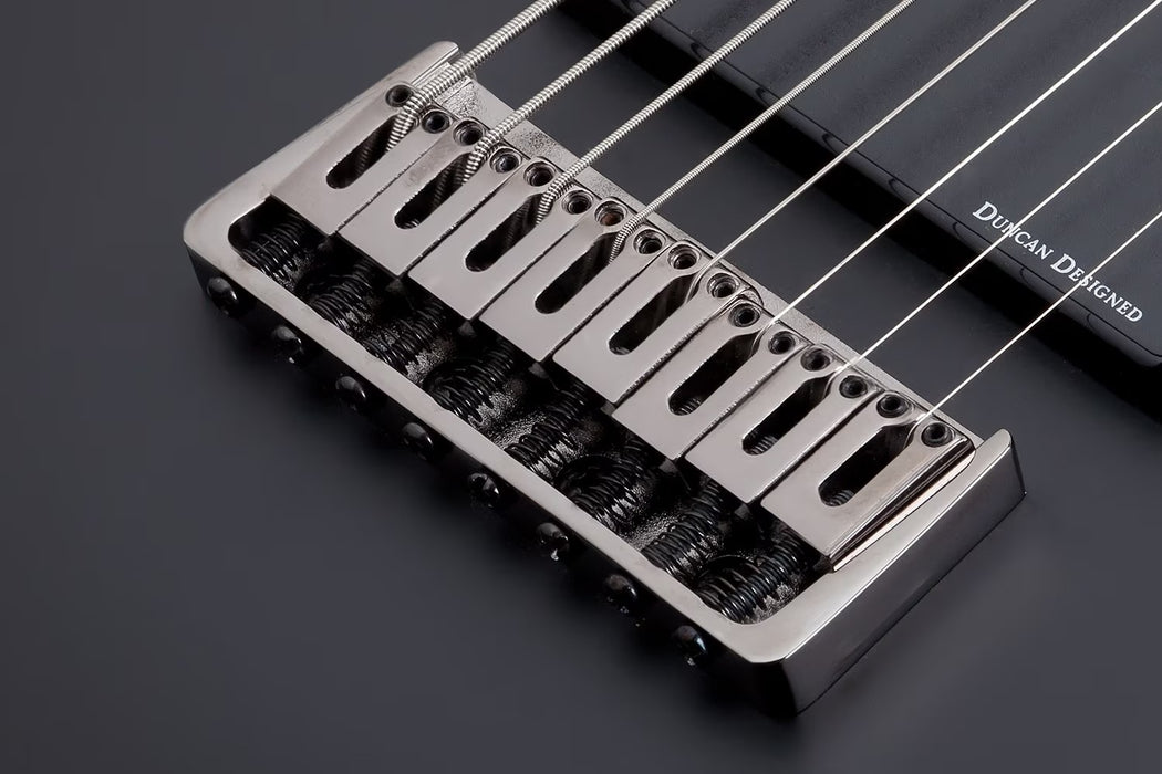 Schecter Demon-8 Electric Guitar - Aged Black Satin