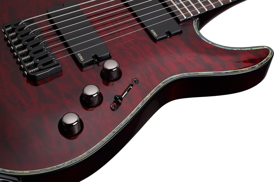 Schecter Hellraiser C-8 Electric Guitar - Black Cherry