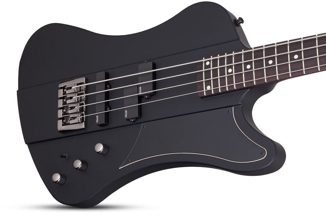 Schecter Nikki Sixx Electric Bass Guitar - Satin Black