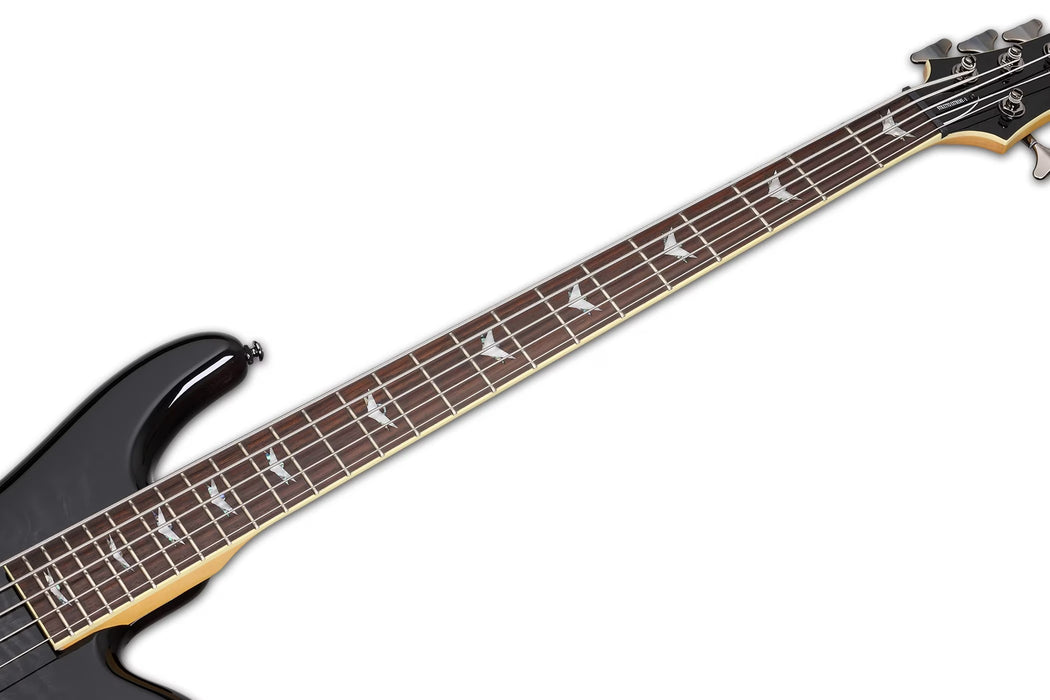 Schecter Stiletto Extreme-5 Electric Bass Guitar - See-Thru Black