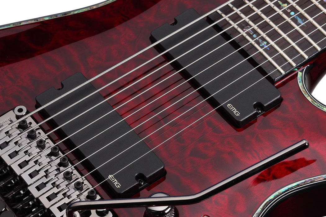 Schecter Hellraiser C-8 FR Electric Guitar - Black Cherry