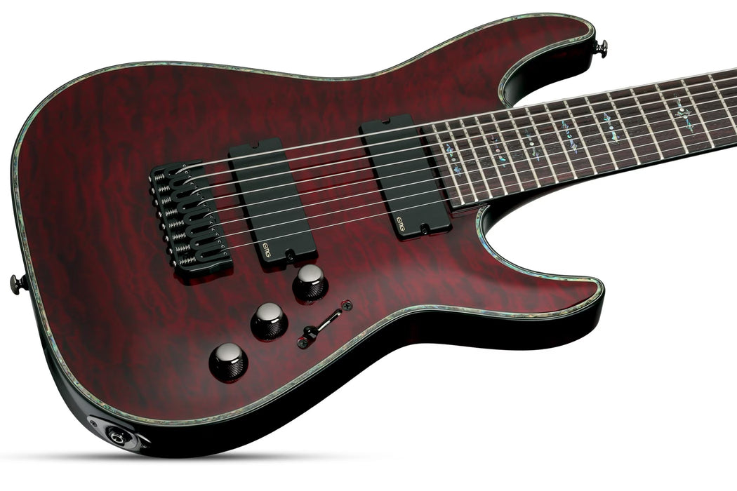 Schecter Hellraiser C-8 Electric Guitar - Black Cherry